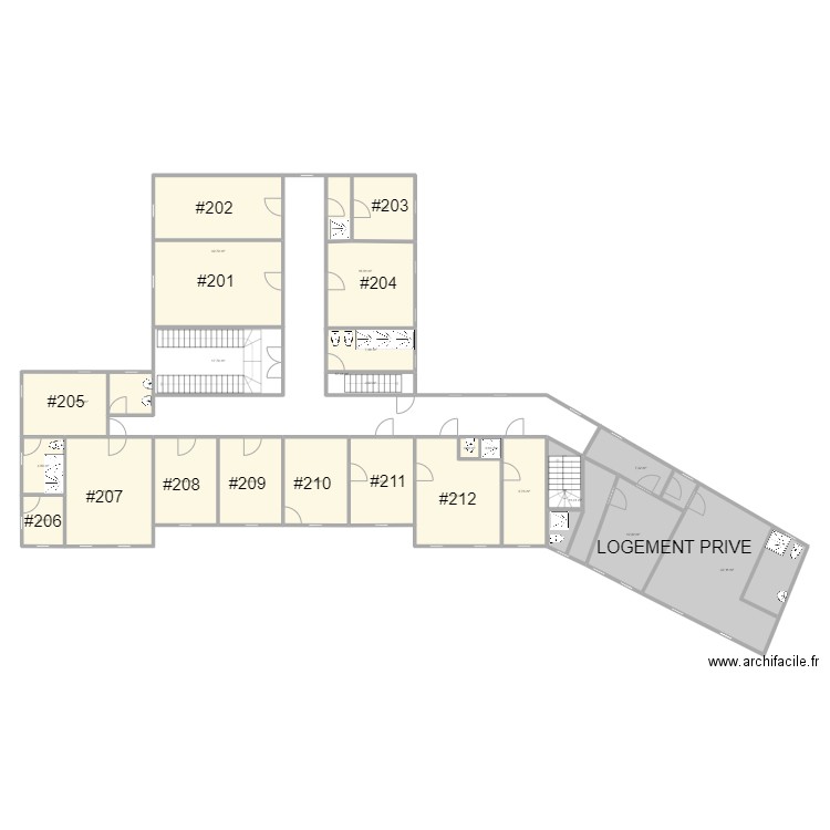 2ème étage. Plan de 0 pièce et 0 m2