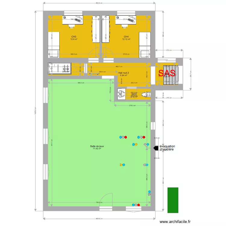annexe salle de jeux  106 136. Plan de 