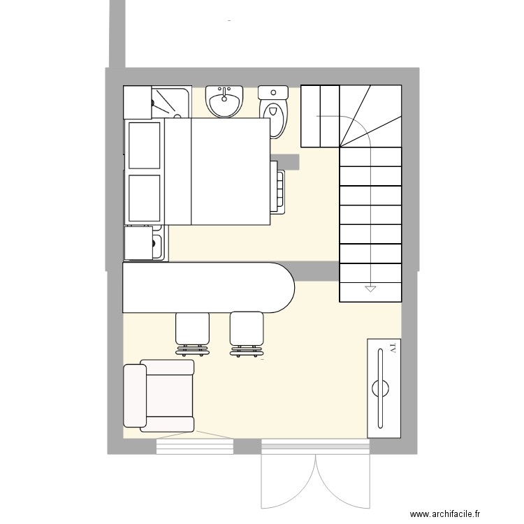 Chambre. Plan de 0 pièce et 0 m2