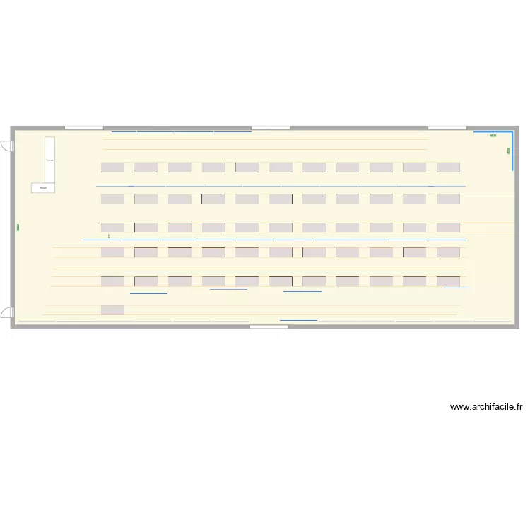 SALON ST EXUPERY. Plan de 