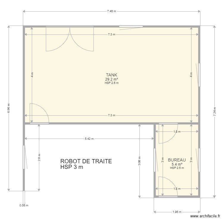 rey 2. Plan de 0 pièce et 0 m2