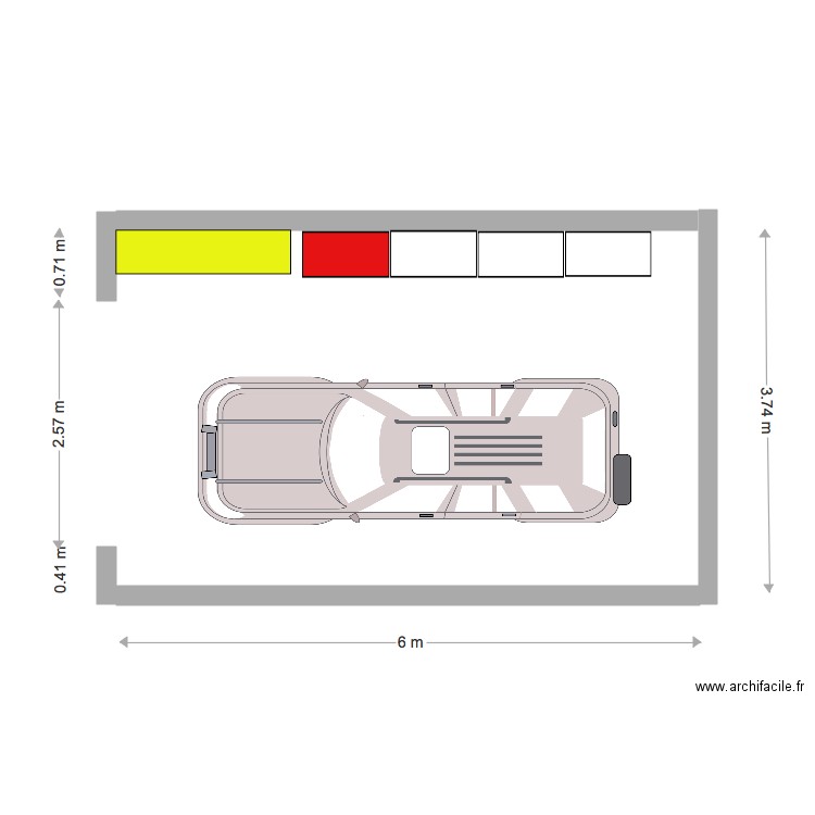 GARAGE. Plan de 0 pièce et 0 m2