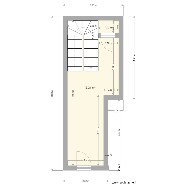 Entrée RDC. Plan de 0 pièce et 0 m2