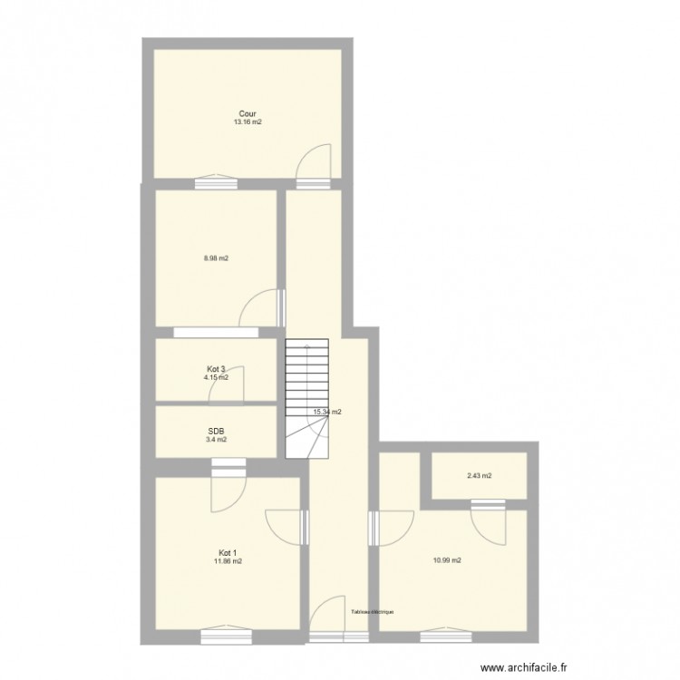 Rez de chaussée. Plan de 0 pièce et 0 m2