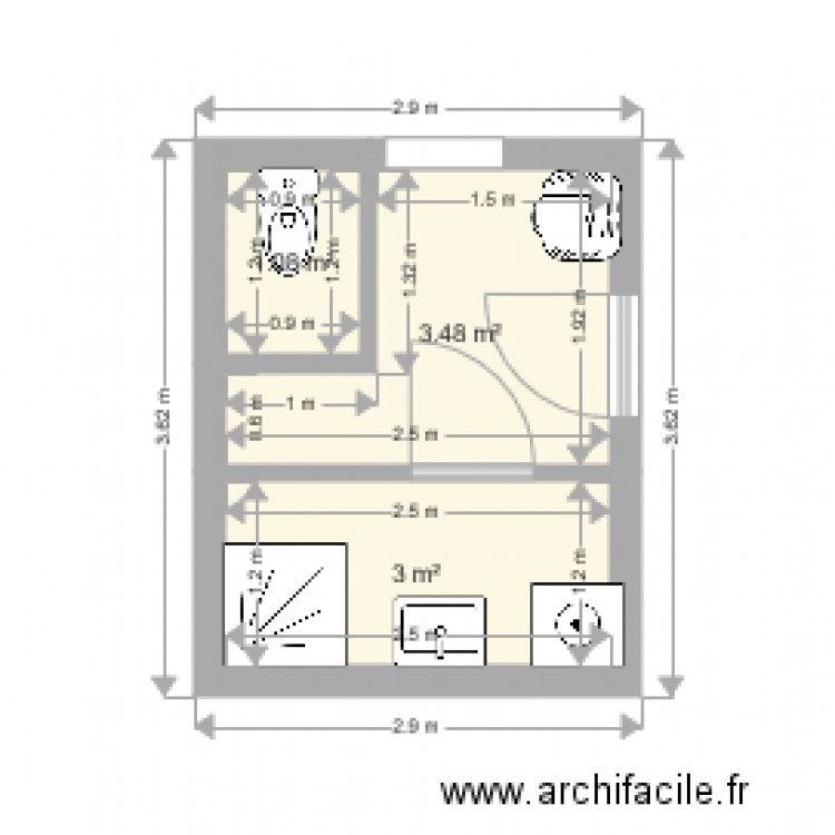 Thebault actuel. Plan de 0 pièce et 0 m2