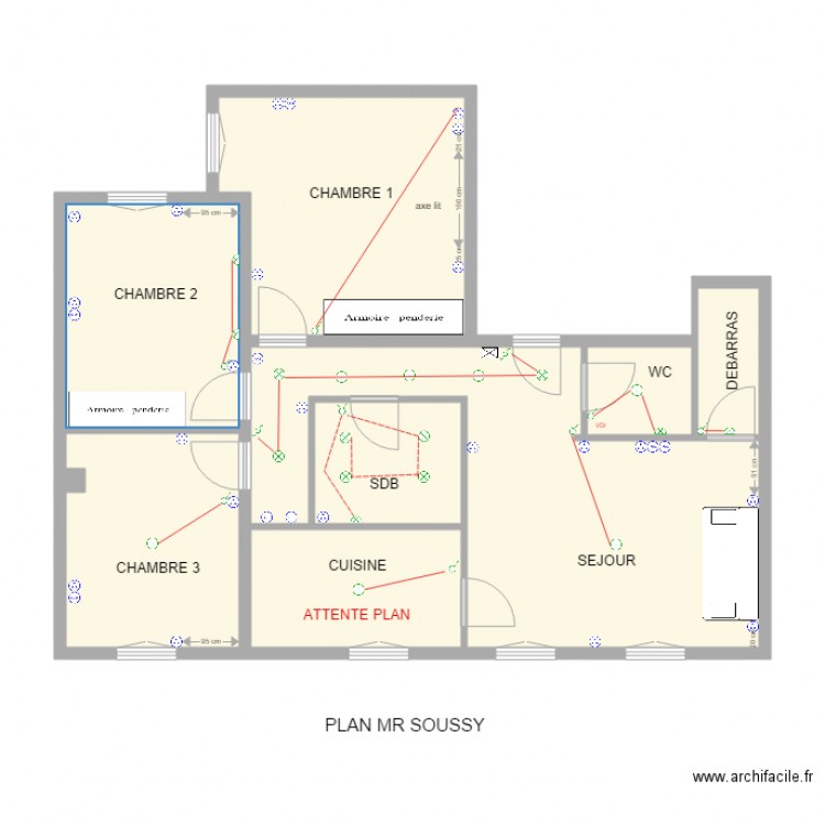 PLAN SOUSSY. Plan de 0 pièce et 0 m2