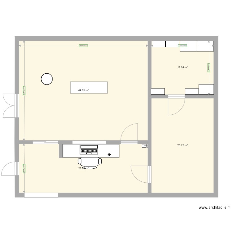 Variante 2 surface Container INCCI. Plan de 0 pièce et 0 m2