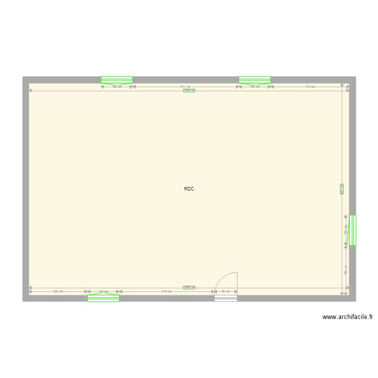 MATALIBI. Plan de 2 pièces et 210 m2