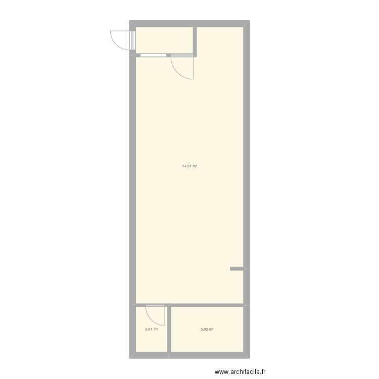 Cale état des lieux. Plan de 0 pièce et 0 m2