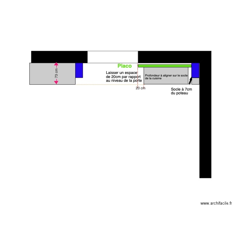 Socle Salle à Manger. Plan de 0 pièce et 0 m2