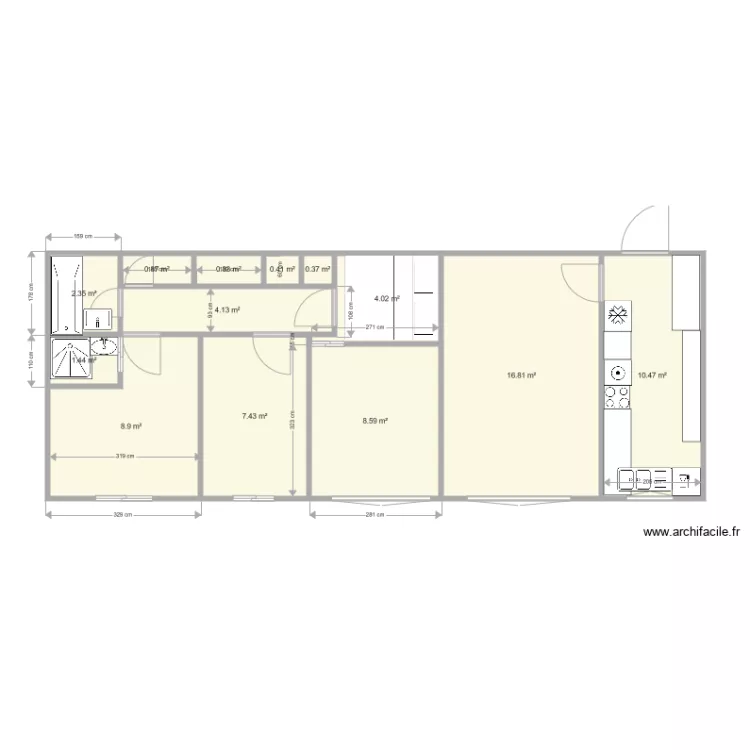 Elodie appt 5 P V1 2 SDE. Plan de 