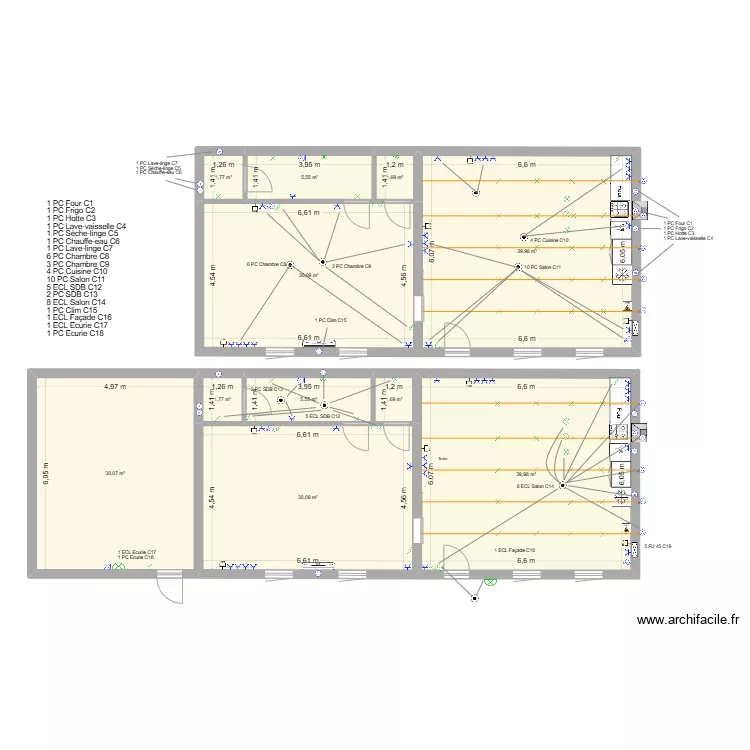 Maison Electricité. Plan de Maison Electricité. Plan de