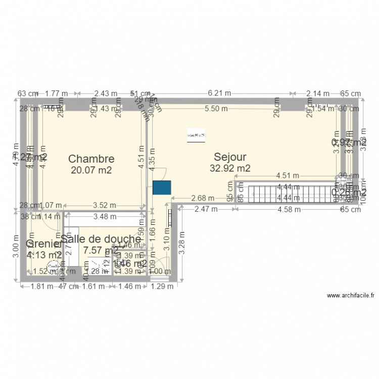 Projet Fariot. Plan de 0 pièce et 0 m2