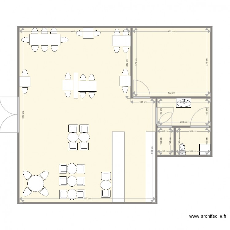 COSY CORNER Plan Existant. Plan de 0 pièce et 0 m2