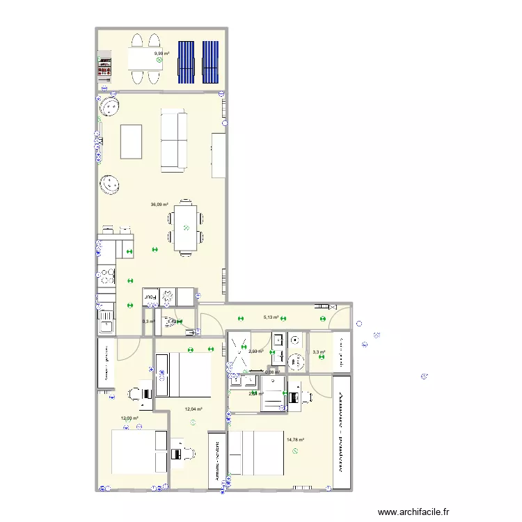 Santa Barbara Cotes V9. Plan de 