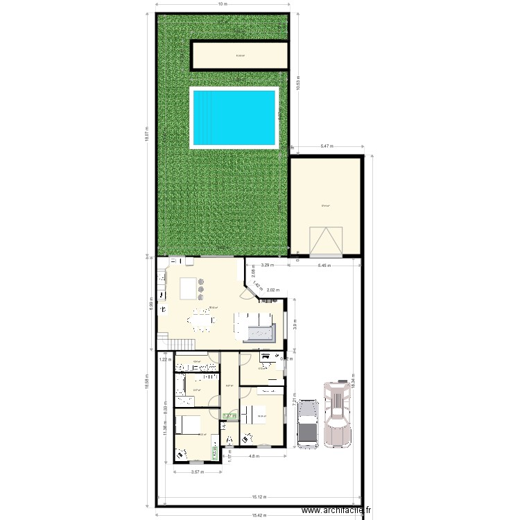 maison essai. Plan de 0 pièce et 0 m2