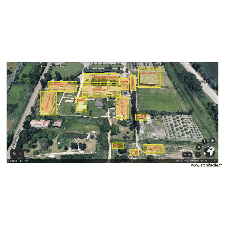 Mas saint pierre . Plan de Mas saint pierre . Plan de