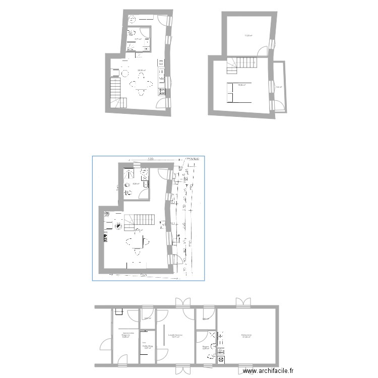 Baita Ostana. Plan de 0 pièce et 0 m2