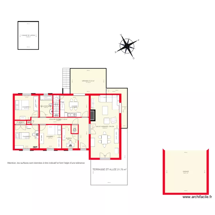 BI2786 REZDECHAUSSE COTE. Plan de 