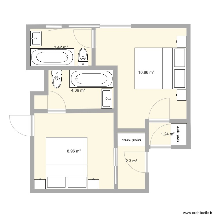 12 14 intermediaire. Plan de 0 pièce et 0 m2