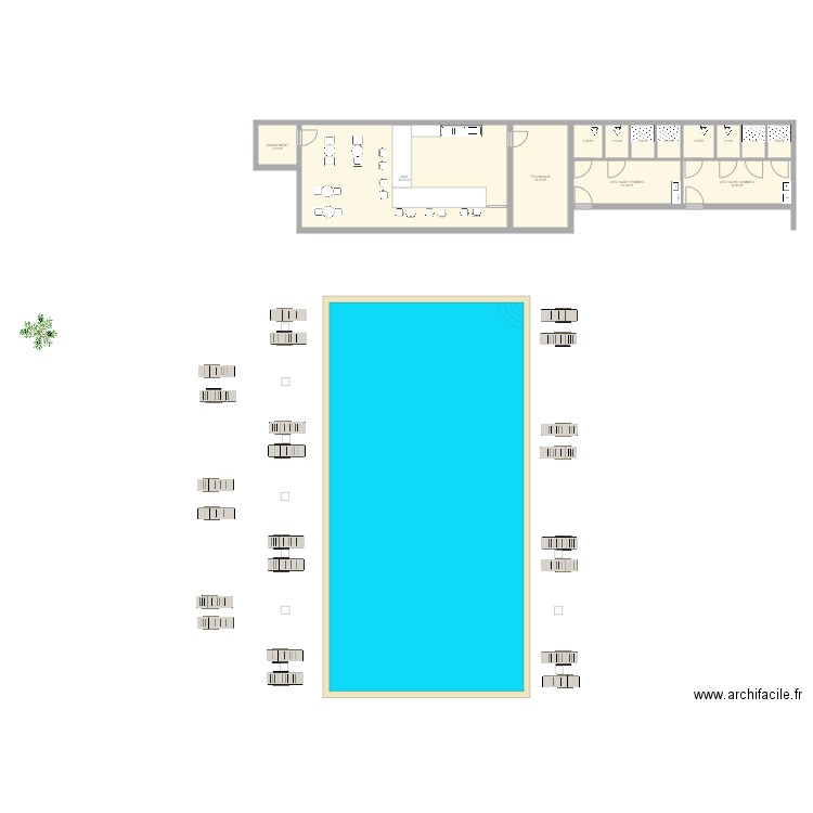 Poolhouse 10. Plan de 0 pièce et 0 m2