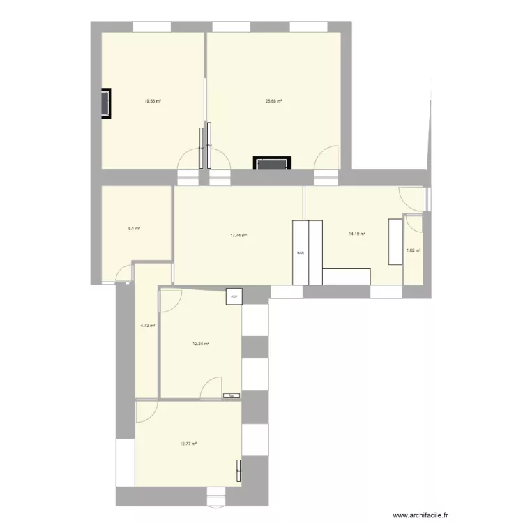 Notre appart 7. Plan de 