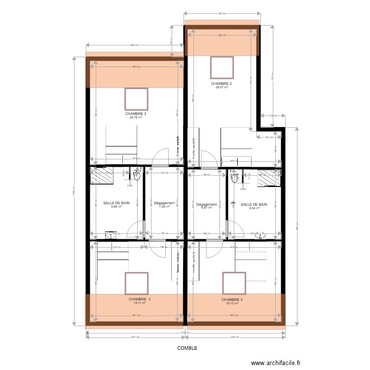 NOUNO  1 ER ETAGE . Plan de 0 pièce et 0 m2