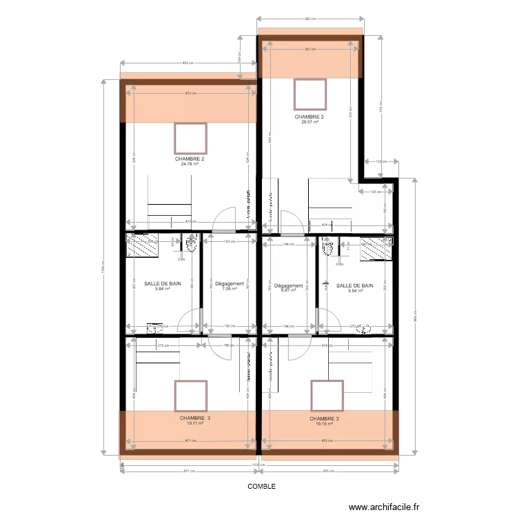 NOUNO  1 ER ETAGE . Plan de 