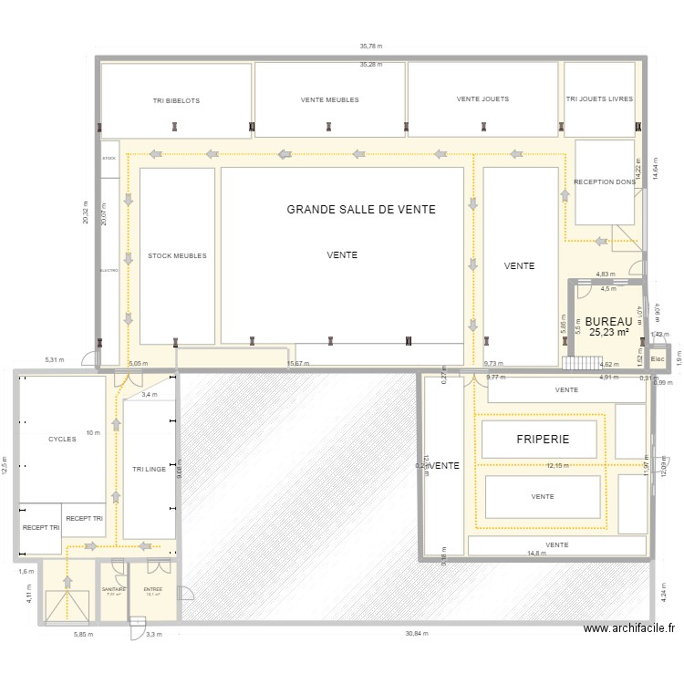 IMPLANTATION Option 2. Plan de 0 pièce et 0 m2