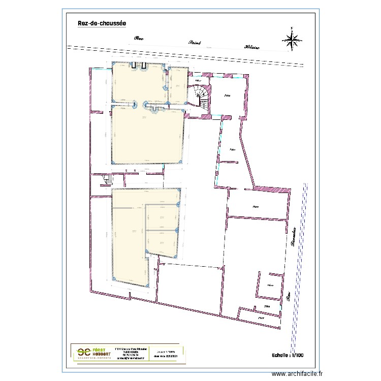 st illaire rdc. Plan de 0 pièce et 0 m2