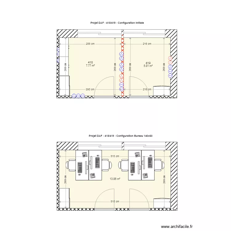 Projet DAF 418 419. Plan de 