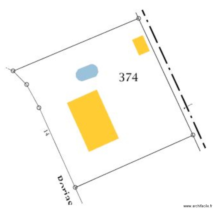 Cadastre. Plan de 0 pièce et 0 m2