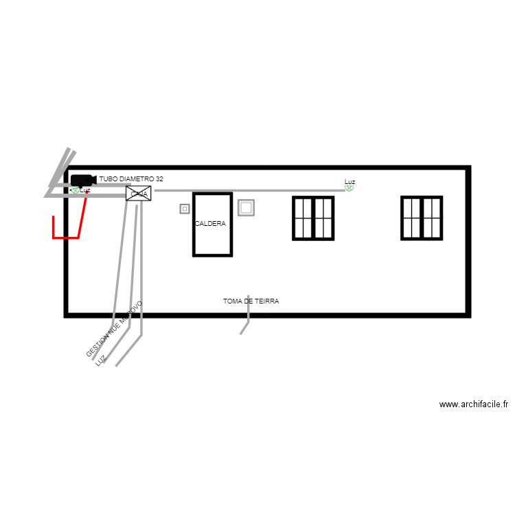 MUR CUISINE EXT. Plan de 0 pièce et 0 m2