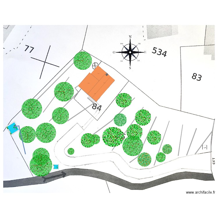 menton toiture 2. Plan de 0 pièce et 0 m2