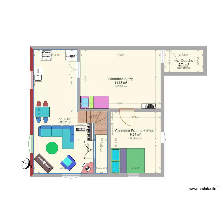 Trano Ambohipo. Plan de 