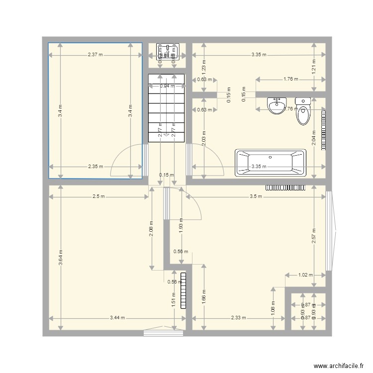 etage caro. Plan de 0 pièce et 0 m2