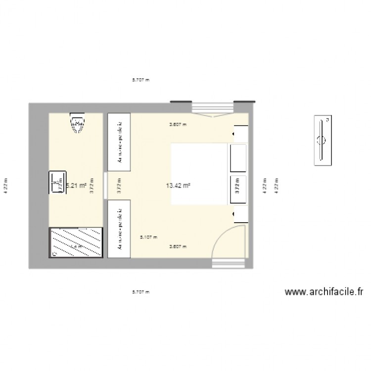 GUERIN SdB PARENTS. Plan de 0 pièce et 0 m2