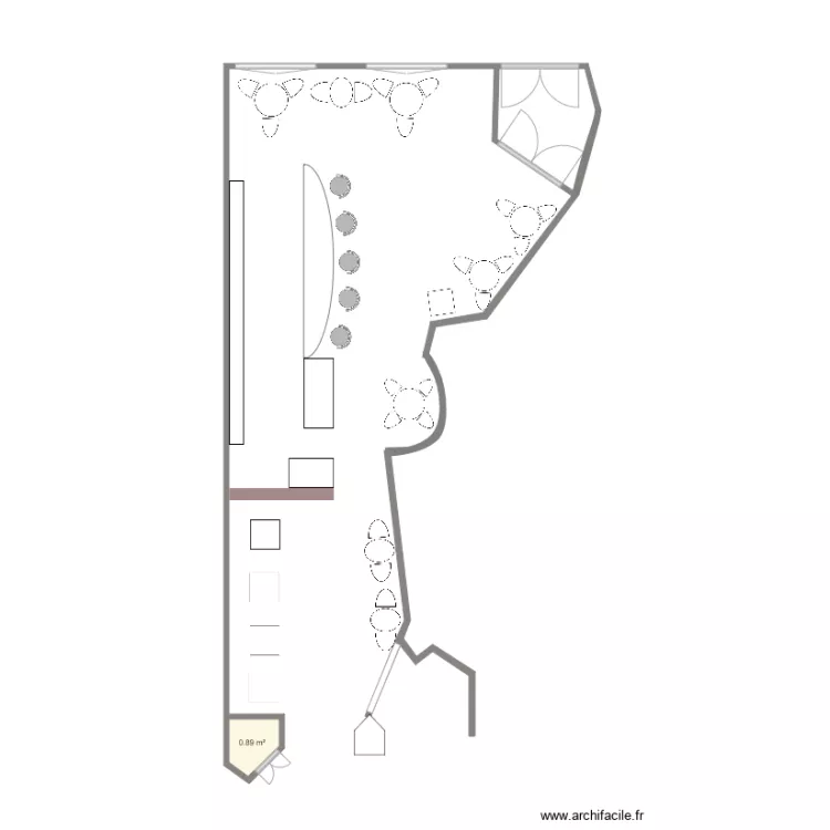 PLAN UNIVERS CAFE BAR. Plan de PLAN UNIVERS CAFE BAR. Plan de