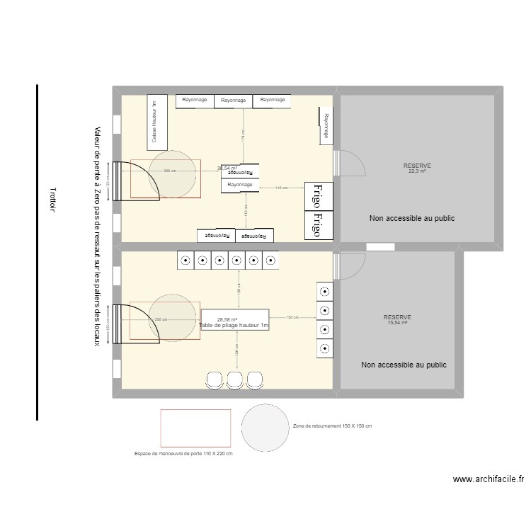 Laverie Nogent. Plan de 4 pièces et 97 m2