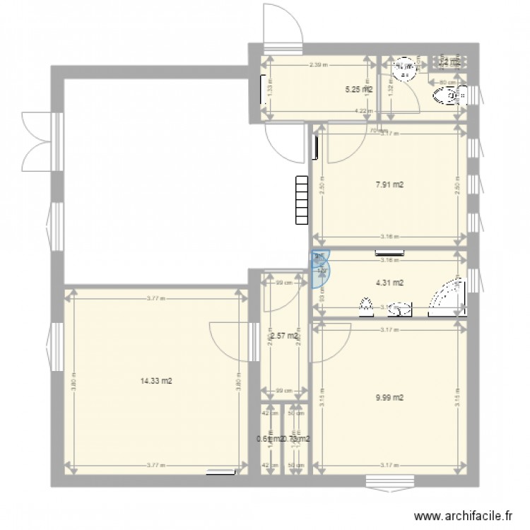 Bureau SAVS. Plan de 0 pièce et 0 m2