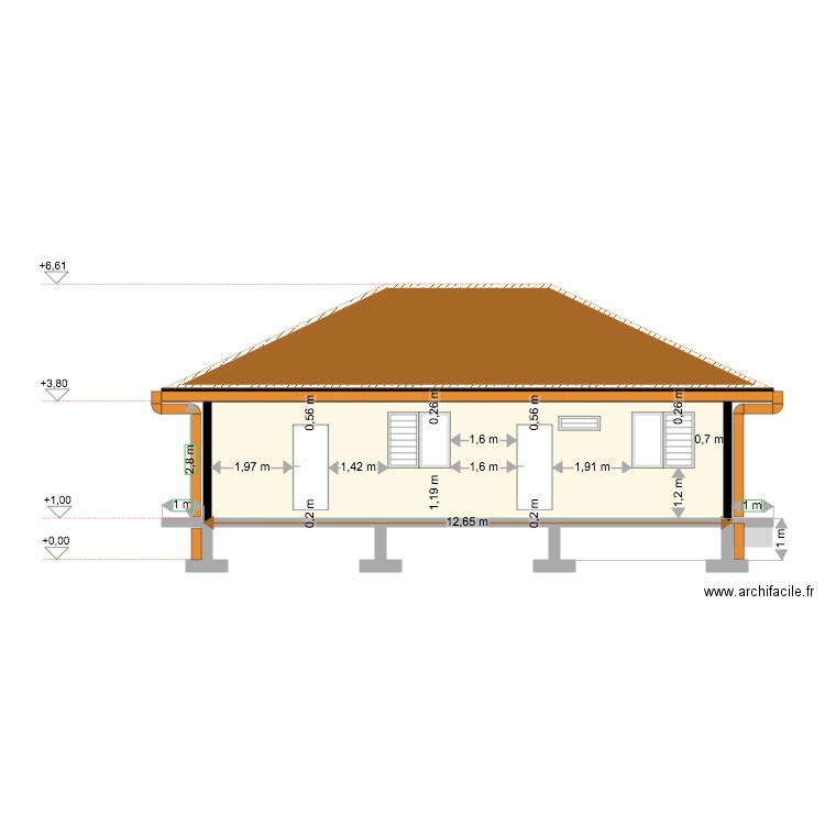 PC Facade Arrière B. Plan de 0 pièce et 0 m2