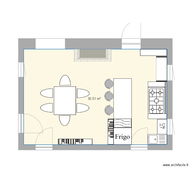 CUISINE TEST. Plan de 0 pièce et 0 m2