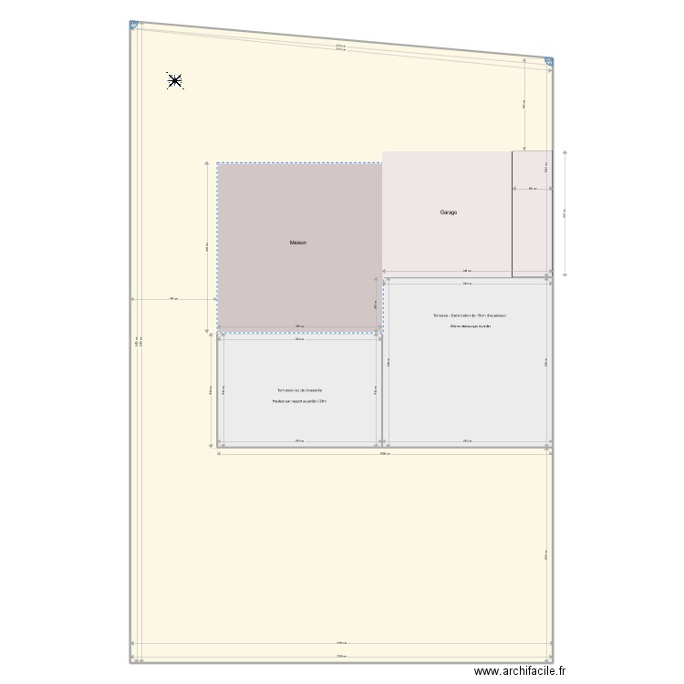 PLAN MASSE NORD EST. Plan de 0 pièce et 0 m2