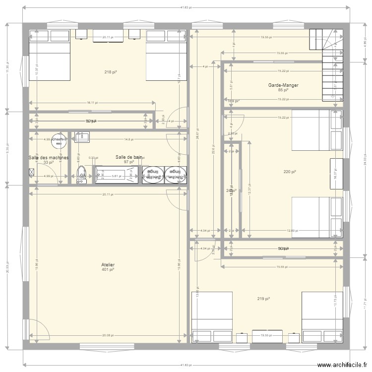 cARRÉ. Plan de 0 pièce et 0 m2