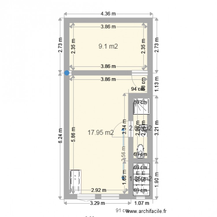 soubiran RDC existant rdc. Plan de 0 pièce et 0 m2