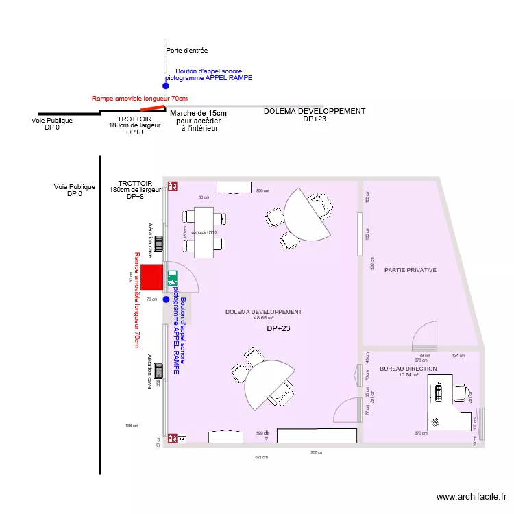 2EME DOLEMA DEVELOPPEMENT APRES TRAVAUX. Plan de 