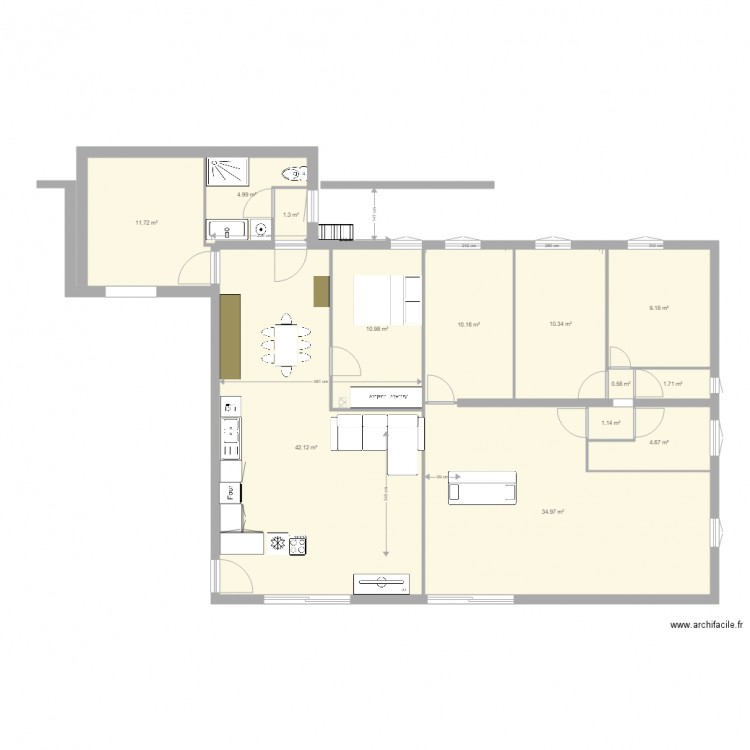 4 chambres nouvelle extention 3. Plan de 0 pièce et 0 m2