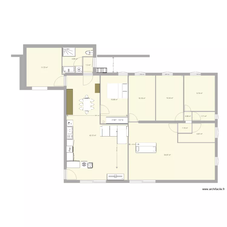 4 chambres nouvelle extention 3. Plan de 4 chambres nouvelle extention 3. Plan de