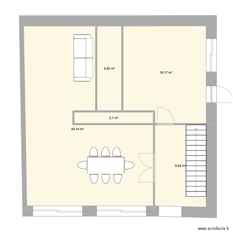 saint Laurent d'arc 2. Plan de 5 pièces et 75 m2