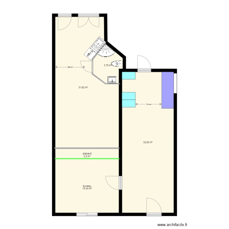 depot. Plan de 0 pièce et 0 m2